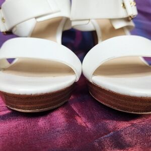 Kelly & Katie White Platform Sandals
